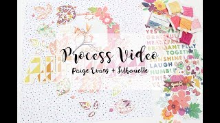 adore autumn layout -  truly grateful collection -  Paige Evans +silhouette DT