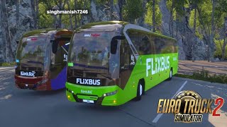 FlixBus Drive With friend @liarGamer664 On Hilly Roads | Euro Truck Simulator 2 | ETS2