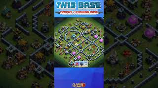 TH13 BEST TROPHY BASE #shorts