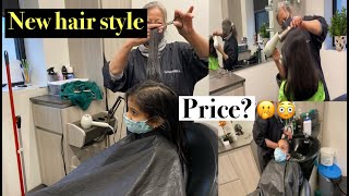 New Hairstyle||Hair salon in America|| Telugu vlogs from USA