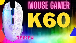 Mouse gamer BARATO K60 K70 V14 REVIEW [ ATUALIZADO] #lucominformatica