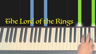 The Lord of the Rings | Very EASY Piano Play Along | Prologue: One Ring to Rule Them All