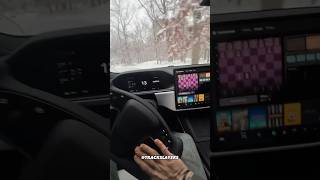 This is how you crash your Tesla in the Snow ☃️