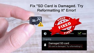 Fix “SD Card is Damaged. Try Reformatting It” Error! | Working Solutions| Rescue Digital Media