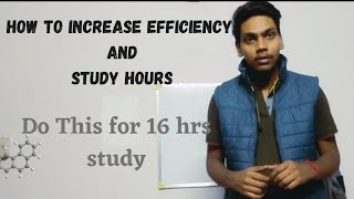 How To Study Effectively And How to increase your Study Hours Day by Day🤔