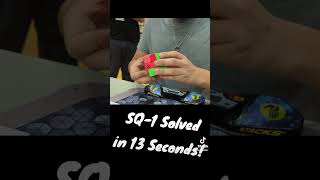 Square-1 Solved in 13 Seconds💪 #rubikscube #speedcubing #cubing #speedsolving #sq1 #square1 #squan