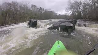 Kayaking Deep river ,Dam to Cedar Falls NC