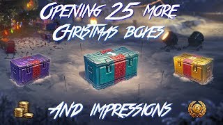 Opening 25 more christmas lootboxes in World of Tanks and general impressions