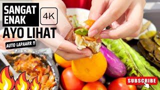 MUKBANG SAYUR DAN PETE SAMBEL TERASI I TRADITIONAL VEGETABLE FOOD ASMR I GOOD FOOD I 4K60