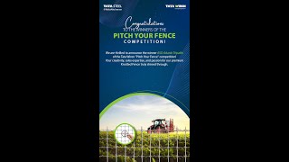 Top Pitch for Tata Wiron Knotted Fence | Pitch Your Fence competition | Adarsh Tripathi