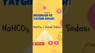 Bileşikler ve Yaygın Adları kimya tyt ayt yks biyokimya analitikkimya 118kimya 2024 2024tayfa