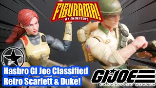 YO JOE! Classic look Duke & Scarlett GI Joe Classified RETRO CARD! - FIGURAMA! by [enemyzero studio]