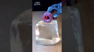 Hot Metal Shapes Vs Ice 🧊😱 #satisfying #experiment #science #asmr