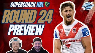 NRL Supercoach 2024 | Round 24 Trade Targets & TLT | Weekly LIVE Preview