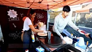 Best Crêpes in Sydney! Australia: Amazing street food vendor @The Rocks Markets, 4K H.264 (GoPro 11)