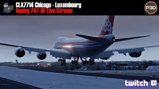 (1/2) Prepar3d v5 | PMDG 747-8F | Chicago - Luxembourg (CLX7714) | VATSIM