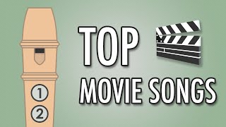 TOP 10 Movie Songs on Recorder 🎬🍿