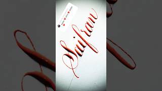 Copperplate calligraphy, tutorial: how I write your name #saifran