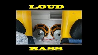 LOW BASS DEMO !!! 2 x 18" on 20.000 Watt in a Golf !