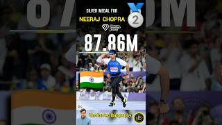 Neeraj Chopra won Silver 🥈🇮🇳 in WDL Final 2024 #neerajchopra #wdl #javelin #shorts #india #ytshorts