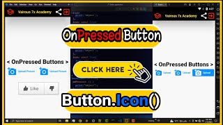 عمل زر قابل للضغط علية 👆🏻 OnPressed Button 🔘