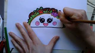 Warm-Up #13: How To Draw A Happy Taco