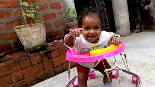 Baby Walker run by Aarush Kamal #baby #cutebaby #walker #babyboy #trending #cute #funny #lovely