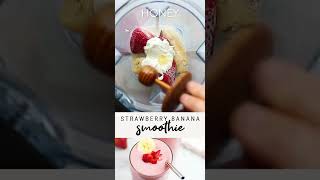 Yummy and healthy Strawberry Banana Smoothie || #health #healthyfood #healthoriginaltips #ytshorts