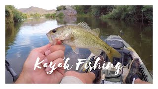 SALT RIVER AZ Kayak Fishing with stunning views