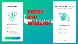 Cara mengatasi gagal kyc whalefin karena Proof addres