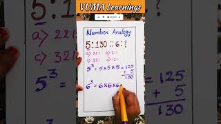 Number Analogy | #vumalearnings #maths #ytshorts #shortsfeed #trick