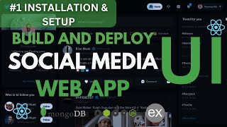 Build a Fullstack MERN Social-Media App UI | #1 React, Font And Tailwind Installation And Setup