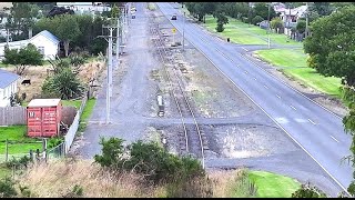 Abandoned railway down the main street - Ohai