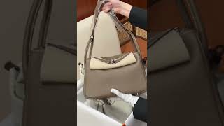 Emmaslindy bag, color elephant gray, unbox#bag #luxury #hermes #hermesbag #shorts #luxurybag