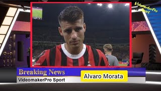 Alvaro Morata post-match Milan-Monza 3-1 Trofeo Berlusconi