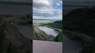 "Marveling at the breathtaking Montmorency Falls in Quebec! Nature's power and beauty “