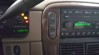 How to reset oil service light or maintenance light on a  2002 ford explorer