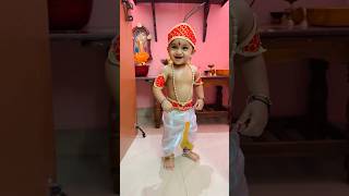 Cute smiling Krishna arrived #janmashtami #trendingshorts #parents #baby