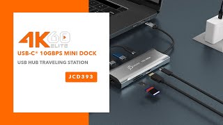 j5create 4K60 Elite USB-C® 10Gbps Mini Dock | Model: JCD393