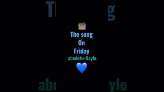 The song on Friday #abcdefu #songoftheday #favoritesong