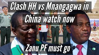 Clash HH vs Mnangagwa in China