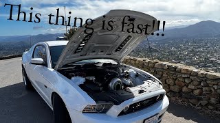 720whp Paxton Mustang GT highway cruise and 3rd gear rip.  This thing screams Bald Eagles!!!!