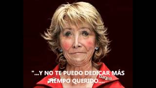 LA MARQUESA ESPERANZA AGUIRRE SE DA A LA FUGA EN MADRID