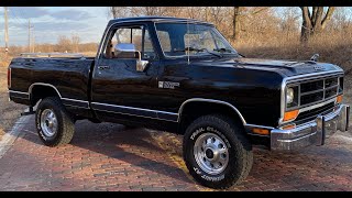 1989 DODGE W150 LE 4X4 *ONE FAMILY OWNED* HAMMERDOWN AUCTIONS