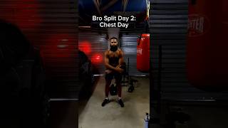 Bro Split Day 2: Chest Day 💪 Details in comments #chestworkout #fitness #gym #motivation