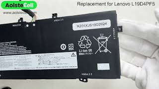 Replacement battery for Lenovo L19D4PF5 7.72V 50Wh 4 cells