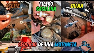 Servicio de afinación ws150 cambio de bujia,aceite,filtro de gasolina y lavado de carburador