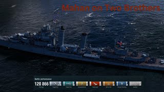 World of Warships - Mahan - On Two Brothers map