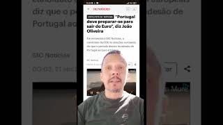 Portugal Sairá do Zona Euro? 🇵🇹😬 #shorts #portugal #viral #shortvideo #brasileirosemportugal