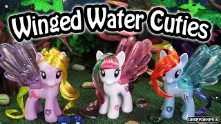 My Little Pony Cutie Mark Magic Water Cuties Rainbow Dash Blossomforth Lily Blossom MLP Toy Review